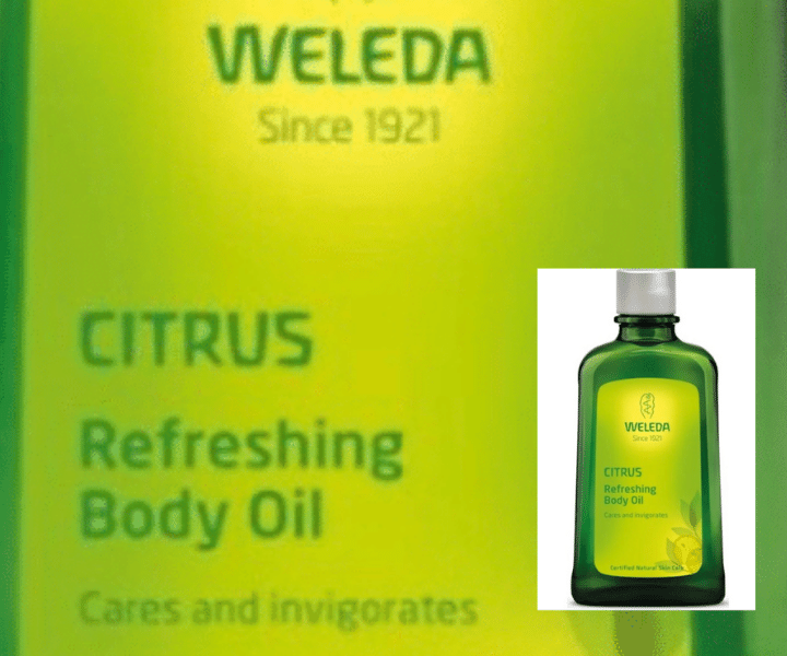 bottle of citrus oil