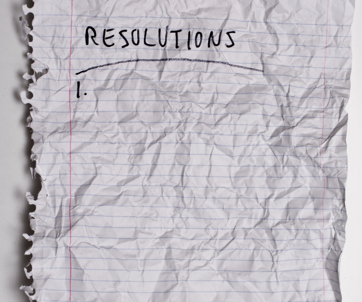 piece of paper with resolution written on it
