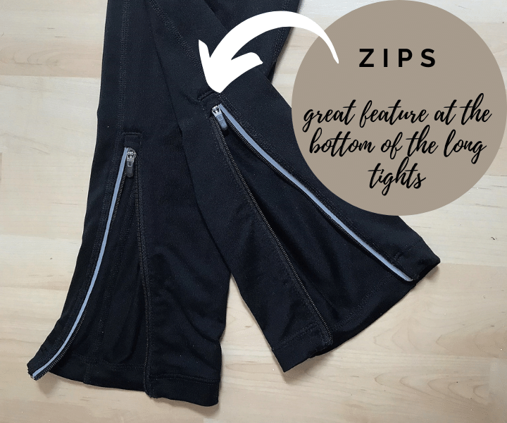 zip in long leggings