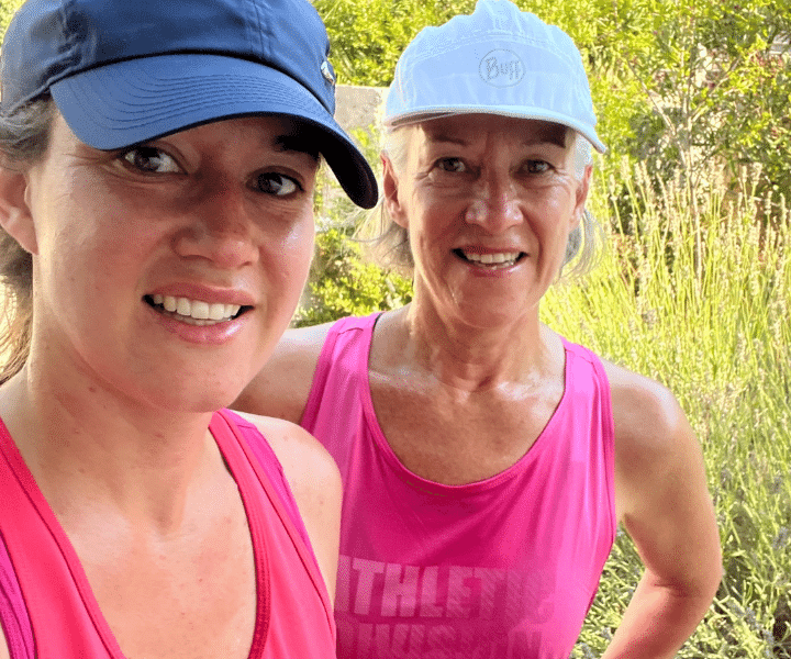 two ladies after a run